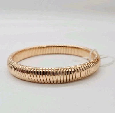 Pulsera Omega elástica tono oro rosa OSFM talla única vintage Foto 1 de 4