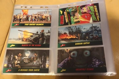 MARS ATTACK WIDEVISION 1996 TOPPS KOMPLETTSATZ 72 TRADING CARDS IN HÜLLEN - Bild 1 von 4