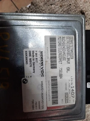 Módulo de control electrónico ECM del motor sedán E90 Xi compatible con 06 BMW 325i 1667805 Foto 1 de 4