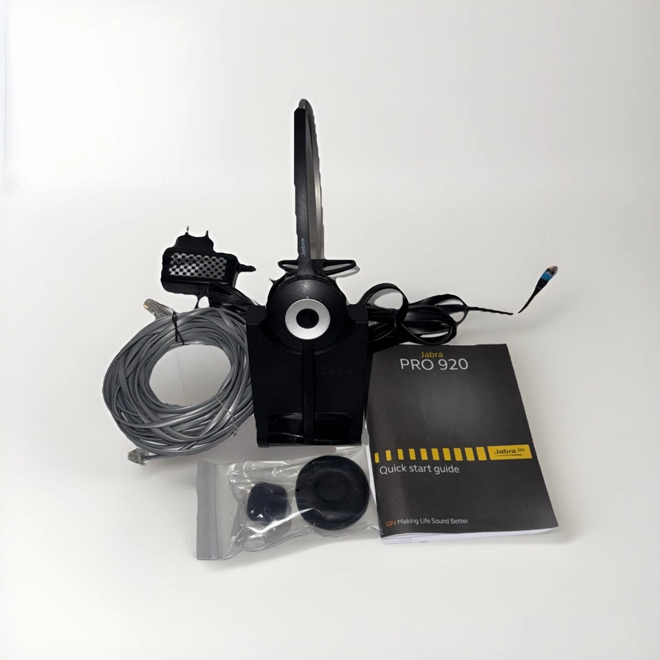 Jabra PRO 920 Mono DECT Headset mit Basisstation und Zubehör 920-25-508-101 - Bild 1 von 4
