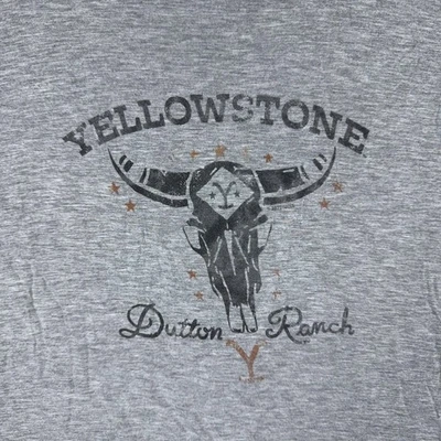 Maurices 2X Gray Yellowstone Dutton Ranch T-Shirt Womens Graphic Western Tee - Image 1 of 4