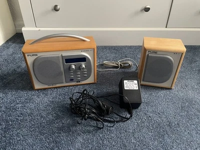 Pure Evoke - 1XT DAB Digital Radio & XT- 1 Auxilary Stereo Speaker Fully Working - Image 1 of 4