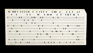 SELTEN 1964 Barry Goldwater William Miller Präsidentschaftskampagne IBM Lochkarte - Bild 1 von 2