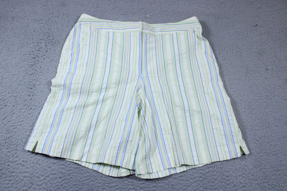 Pantalones Cortos LizGolf Liz Claiborne Para Mujer 14 Bermudas Bolsillos Rayas Golf Informales Summa Foto 1 de 4