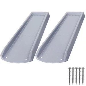 Gray 24"x10.6"x2" Plastic Gutter Splash Block – Downspout Extender 400 Lb Load - Picture 1 of 6