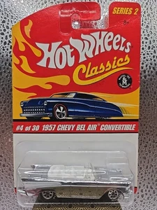 Hot Wheels Classics Series 2 ● #4 Of 30 1957 Chevy Bel Air Convertible Chrome - Bild 1 von 1