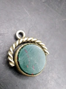 Llavero de reloj giratorio de metal blanco Bloodstone - Imagen 1 de 6