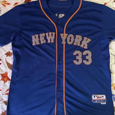 Футболка Majestic Collection Performance NY Mets Мэтта Харви No33 - Изображение 1 из 4