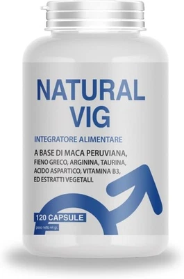 KAMASÙ NATURAL VIG UOMO 120 caps Maca nera peruviana. Booster Stimolante libido Natural