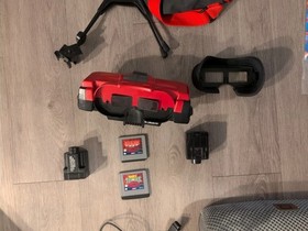 Nintendo Virtual Boy Console W/ Red Alarm, Mario Tennis