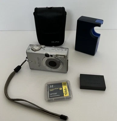 Canon PowerShot S400 Digital ELPH Camera 4.0mp Charger Battery 32gb Flash - Image 1 of 4