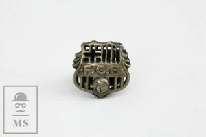 1974 Official F.C. Barcelona 75 Anniversary Solid Silver Badge - Imagen 1 de 2