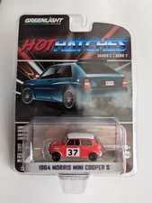 1964 Morris Mini Cooper S series 2 Greenlight 1/64 Scale Hot Hatches 63020A