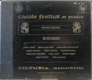 Casals Festival Prades: Schubert Works—Tortlier/Hess/Szigeti 4LP Columbia SL-183 - Picture 1 of 2