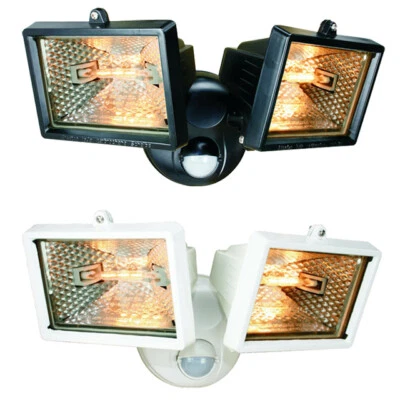 Doppel Spot Hoflampe Aussenstrahler ECKMONTAGE Fluter Bewegungsmelder Flutlicht - Bild 1 von 2