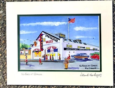 Impresión artística o imán Spags grandes almacenes Spag's Worcester Shrewsbury tienda regalo Foto 1 de 2