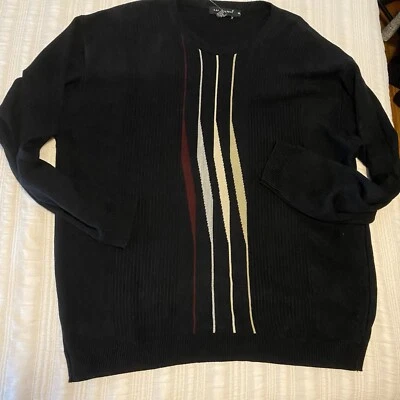 A. Adam’s & Spire Black Longsleeved Round Neck Sweater Grandpa Professional XL - Image 1 of 3