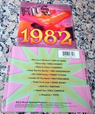 Karla Bonoff Tommy Tutone Santana Men At Work Dan Fogelberg Hits of 1982 RARE CD - Image 1 of 2