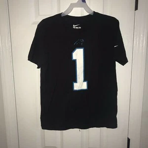Cam Newton Jersey T-Shirt #1 Carolina Panthers NFL Size Youth M Nike - Picture 1 of 5
