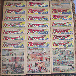 Lot de 21 numéros "Fripounet et Marisette" / N° 32 à 52 de 1951 /  Bon état.