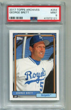 GEORGE BRETT 2017 TOPPS ARCHIVES PSA 9