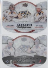 2012-13 Upper Deck Clear Cut Foundations /25 Pekka Rinne Mike Fisher #CCF16