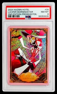 Hazbin Hotel 2a Edizione Foil Card - LUCIFER MORNINGSTAR - PSA NM-MT 8 - Foto 1 di 2
