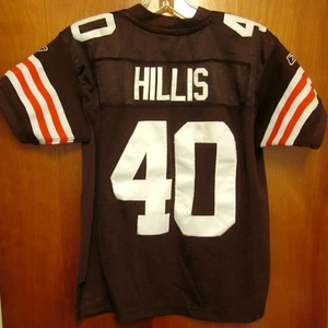 CLEVELAND BROWNS youth med Peyton Hills football jersey 2011 Reebok beat-up #40 - Picture 1 of 2