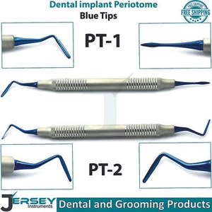 Periotomi dentali PT1 PT2 anteriori posteriori chirurgici punta blu periotomi - Foto 1 di 3