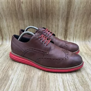 Cole Haan OriginalGrand Men's Size 9 W Wingtip Oxford Chestnut Brown Shoes - Picture 1 of 9