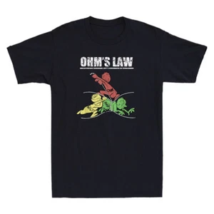 Ohms Law - Electrical Electronics Engineer Funny Meme Novelty Men's T-Shirt Tee - Picture 1 of 8