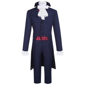 Hamilton Aaron Burr Colonial Cosplay Musical Costumes Rock Stage Royal Uniform - Picture 1 of 11