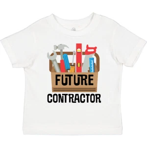 Inktastic Construction Future Contractor Toddler T-Shirt Tools Tool Box Childs - Picture 1 of 11