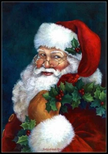 Santa Claus 28 - Chart Counted Cross Stitch Patterns Needlework DIY DMC Color   - Picture 1 of 2