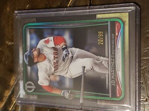2020 Topps Tribute J.D. Martinez Green Parallel Numbered # 20/99 (b3)
