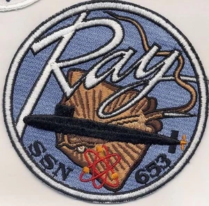 USS Ray SSN 653 - Submarino - BC Patch Cat No B344 - Imagen 1 de 1