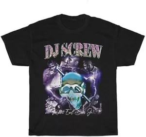 The Legend DJ SCREW Screwed Up Click TShirt Classic Black Unisex S-5XL - Picture 1 of 2