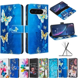 Wallet Case für Google Pixel 9 Pro XL/ 9 Pro/ 9A/ 9 Flip Ständer Kartenfächer Cover - Bild 1 von 21