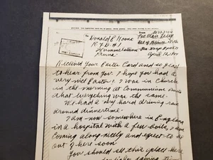 APO 871 CHELTENHAM, ENGLAND 1944 Censored WWII Army Cover Hospital V-MAIL Letter - Picture 1 of 3