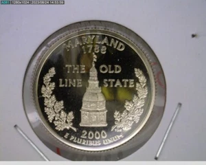 S State Quarters 2000 Maryland Proof (38-418 9m3) - Imagen 1 de 2