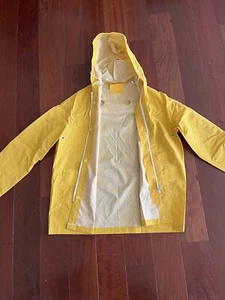 Yellow Heavy Duty Waterproof Rain Jacket Heavy Duty PVC Hooded Rain Jacket - Picture 1 of 15