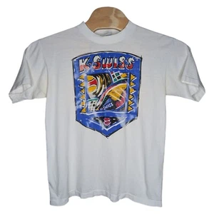 Vintage K-Swiss Tennis T Shirt Large All Sport Dennis Ralston Single Stitch USA - Picture 1 of 14