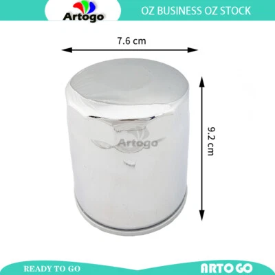 Filtro de aceite de motor plateado apto para Harley Davidson FLHTK Ultra Limited Low 2018 Foto 1 de 2