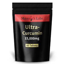 High-Strength 15,000mg Curcumin Turmeric Tablets Capsules Black Pepper - UK Made