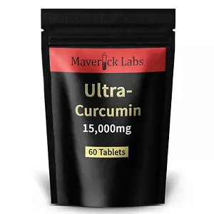 High-Strength 15,000mg Curcumin Turmeric Tablets Capsules Black Pepper - UK Made - Picture 1 of 3