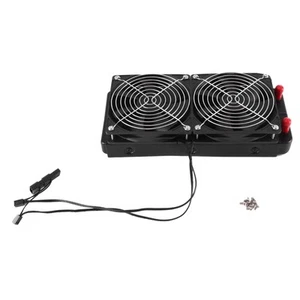 Aluminum 2 Fans 240mm 10 Pipe Water Cooling Cooler Computer Radiator with4637 - Afbeelding 1 van 10