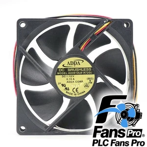 1PCS Brand New ADDA AD0912LB-A72GL DC12V 0.13A 3wire Lamp Cooling Fan Fast Ship - Picture 1 of 3
