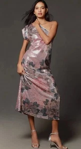 Anthropologie PORRIDGE One-Shoulder-Maxikleid Pailletten Größe Small - Bild 1 von 3