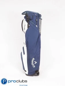 New! Callaway Hyperlite Zero White/Navy Blue 4-Way Stand Bag w/ Rain Hood 442113 - Picture 1 of 5