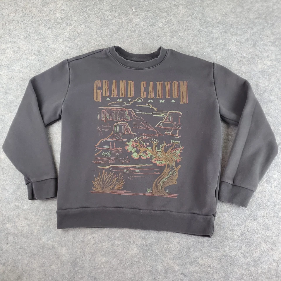 Grand Canyon x Hollister Sweatshirt Womens Medium Gray Crew Neck Long Sleeve - Image 1 of 4